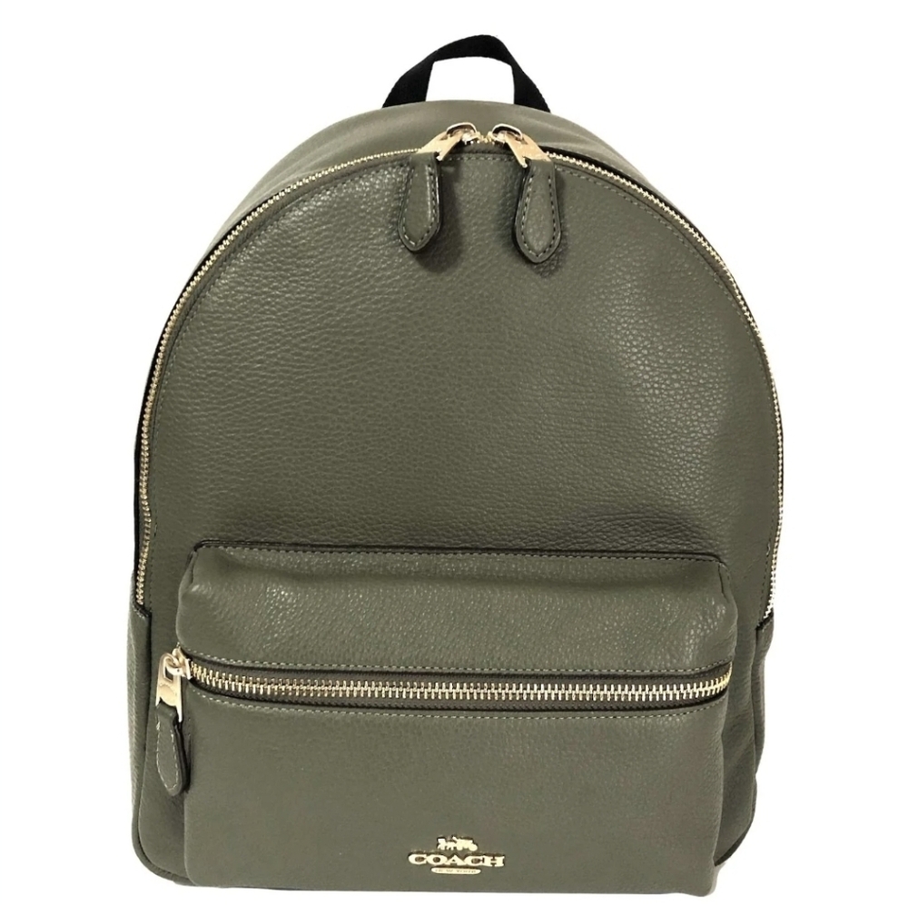 Coach Charlie Pebbled Leather Backpack